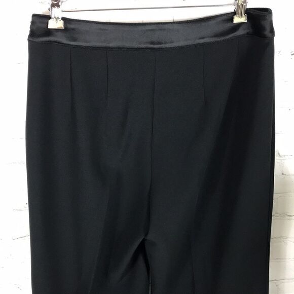 St. John Essentials for Nordstrom Satin Waistband Wide 11” leg side Zipper EUC - Picture 5 of 5